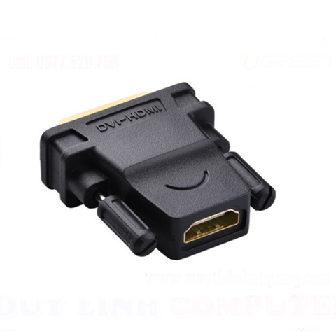 Đầu chuyển DVI (24+1) to HDMI (cái) Ugreen 20124 | Hàng chính hãng