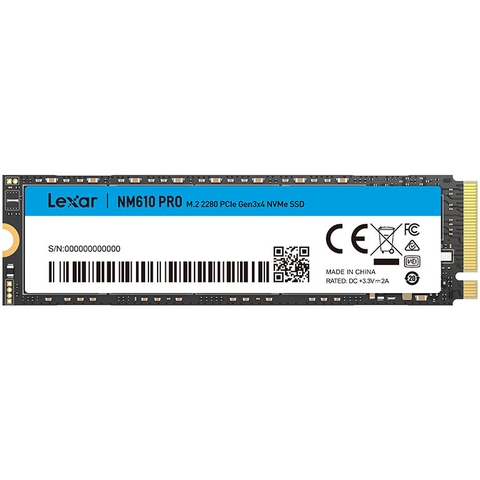 Ổ cứng SSD Lexar NM610 Pro 500GB PCIe Gen3x4 M.2 NVMe | Hàng chính hãng