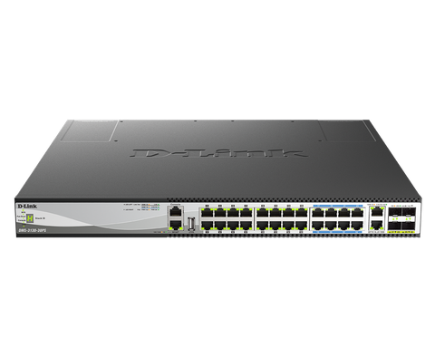 D-Link DMS-3130-30PS – Switch Layer 3 Stackable Multi-Gigabit Managed PoE