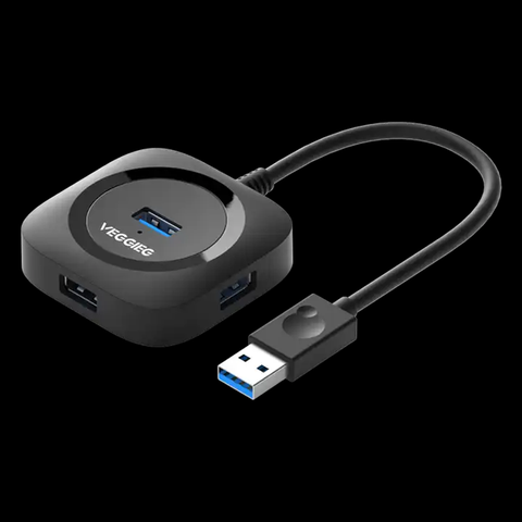 Bộ chia usb 2.0 4 ports HUB VU2406 1m Veggieg | Hàng chính hãng