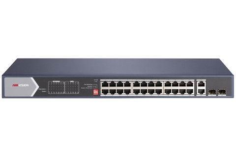 Switch Hi-PoE 28 cổng Gigabit không được quản lý HIKVISION DS-3E0528HP-E | Hàng chính hãng