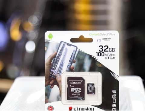 Thẻ Nhớ 32GB Kingston MICRO SD CLASS 10 SDCS2/32GB | Hàng chính hãng