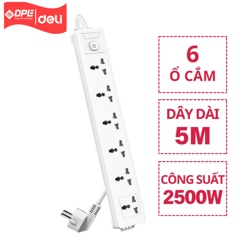 Ổ cắm điện đa năng Deli T706