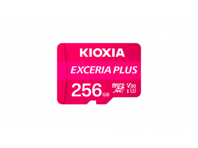 Thẻ nhớ KIOXIA EXCERIA PLUS microSD 256GB LMPL1M256GG2 – UHS-I U3, V30, A1, hỗ trợ 4K