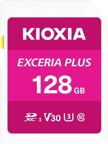 Thẻ nhớ KIOXIA EXCERIA PLUS SD 128GB LNPL1M128GG4 – UHS-I U3, V30, tốc độ đọc 100MB/s