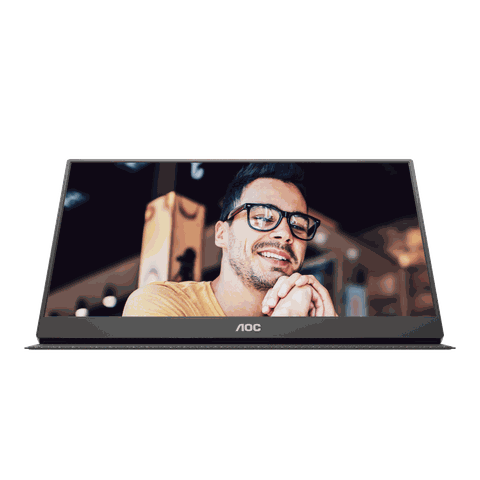 Màn hình di động AOC 16T20 | 15.6 inch, Full HD, IPS, 60Hz, 5ms, 16.7 triệu màu, USB-C, kèm Foldable Smart Cover