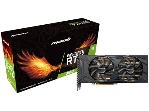 Card đồ họa Manli GeForce RTX 3060 12GB Nebula Twin M-NRTX3060/6RFHPPPV3-M2521