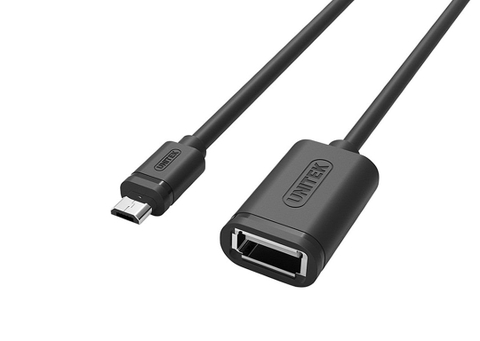 Cáp USB OTG 2.0->USB Micro UNITEK Y-C438GBK | Hàng chính hãng