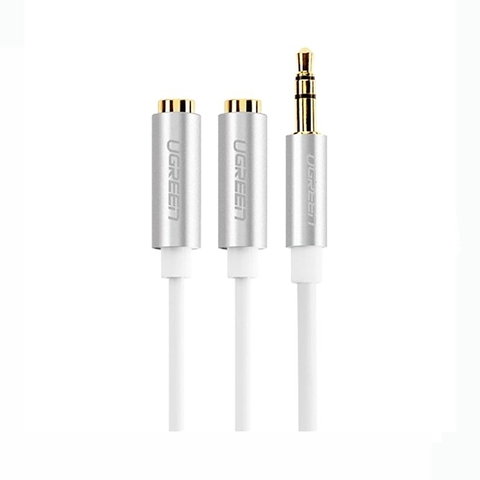 Cáp Audio 3.5mm 1 ra 2 UGREEN 10780 CAO CẤP | Hàng chính hãng