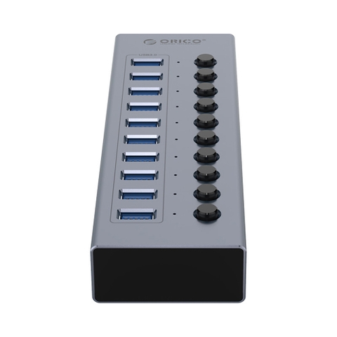 Bộ chia USB HUB ORICO 10 cổng USB 3.0 BT2U3-10AB-GY | Hàng chính hãng