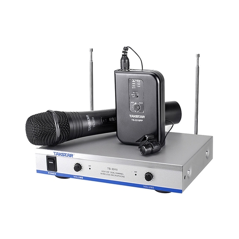 Micro không dây cầm tay, cài đầu, cài ve áo VHF TS-3310HP | Hàng chính hãng