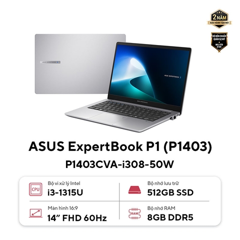 LAPTOP ASUS P1403CVA-i308-50W