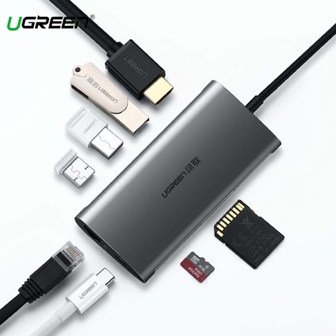 Cáp chuyển đổi Ugreen 50538 USB Type-C | Hàng chính hãng