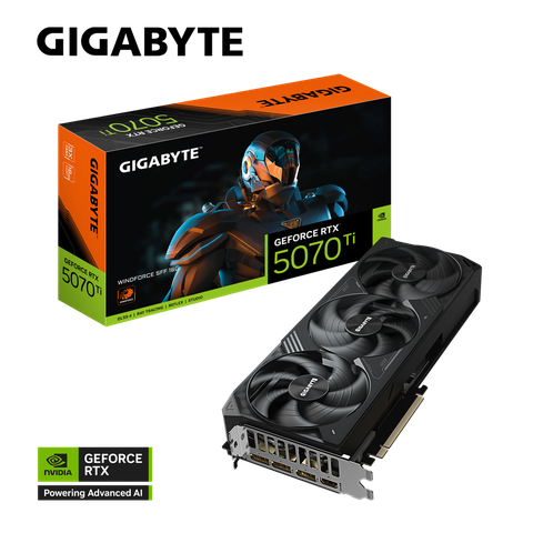 Card đồ họa Gigabyte GeForce RTX™ 5070 Ti WINDFORCE 16G