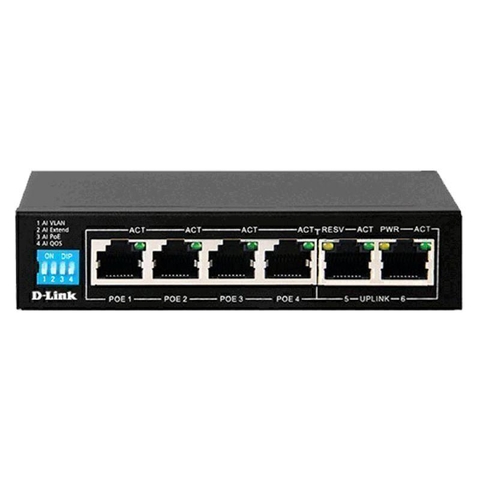 Switch D-Link DES-F1006P-E 6 Cổng PoE 250m