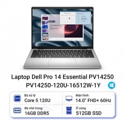 Laptop Dell Pro 14 Essential (PV14250-120U-16512U): Đa Nhiệm Mượt Mà – Hiệu Suất Intel Core 5 Vượt Trội