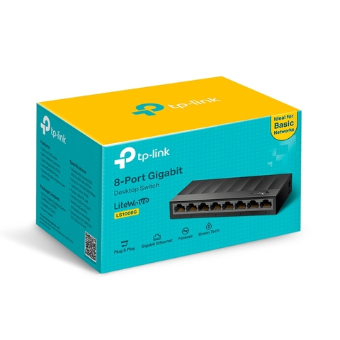 Switch TP-Link LS1008G 8 Port 10/100/1000Mbps vỏ nhựa | Hàng chính hãng