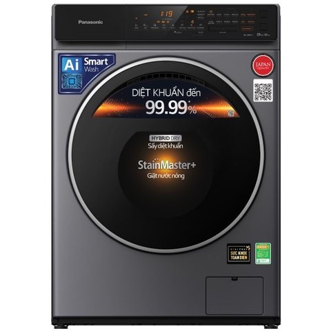 Máy Giặt Sấy Panasonic Inverter 9kg/6kg NA-S96FC1LVT - Diệt Khuẩn Đỉnh Cao, Giặt Sấy Tiện Lợi