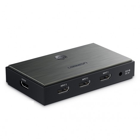 Bộ gộp HDMI 2.0 3 vào 1 Ugreen 50709 chính hãng hỗ trợ 4K2K@60Hz | Hàng chính hãng
