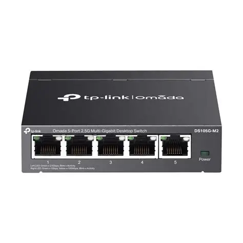 Switch 5 Cổng Gigabit Omada DS105G - Tốc độ 1000Mbps, Hỗ trợ Auto-MDI/MDIX, Vận hành yên tĩnh 24/7