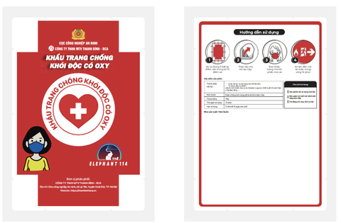 Khẩu Trang Chống Khói Độc Có Oxy Elephant 114 - Công Nghệ Eco Cube (Hàn Quốc)