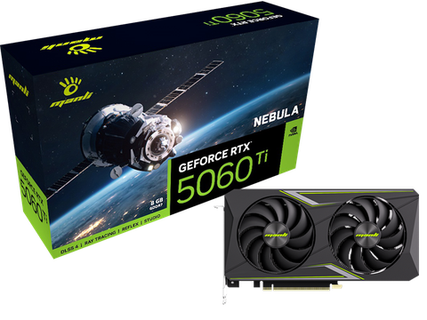 CARD ĐỒ HỌA MANLI NEBULA GEFORCE RTX 5060 TI 8GB GDDR7 M-N506TIN/D78G-M2650