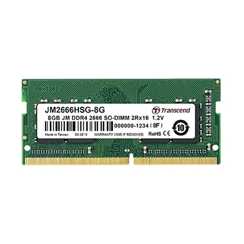 Ram Desktop Transcend JetRam 8GB (1x8GB) DDR4 2666MHz (JM2666HLH-8G) | Hàng chính hãng