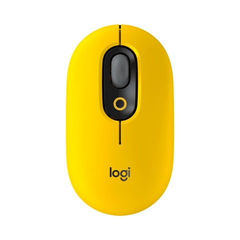 Chuột không dây Logitech POP with Emoji Vàng Đen 910-006514 | Hàng chính hãng