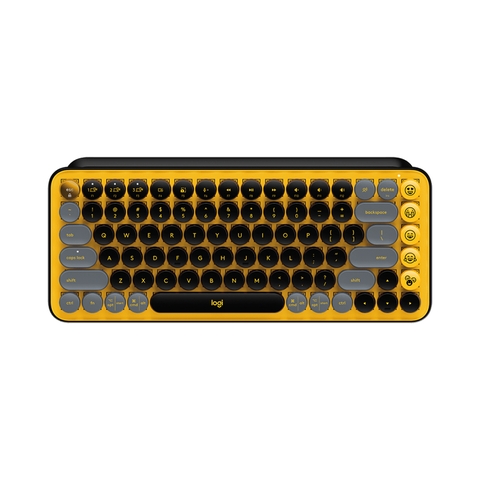 Bàn phím cơ không dây Logitech POP Keys (Vàng - đen) 920-010577 | Hàng chính hãng