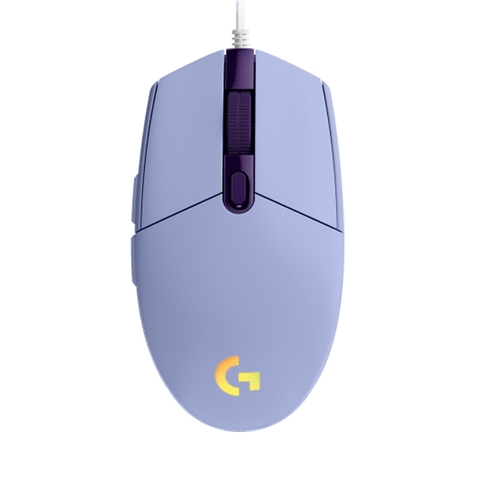 Chuột gaming có dây Logitech G203 Tím Lilac | Hàng chính hãng