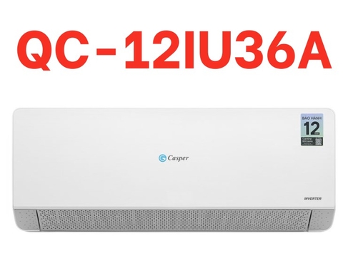 Điều hòa Casper QC-12IU36A 12000 BTU 1 chiều Inverter [2025] | Hàng chính hãng