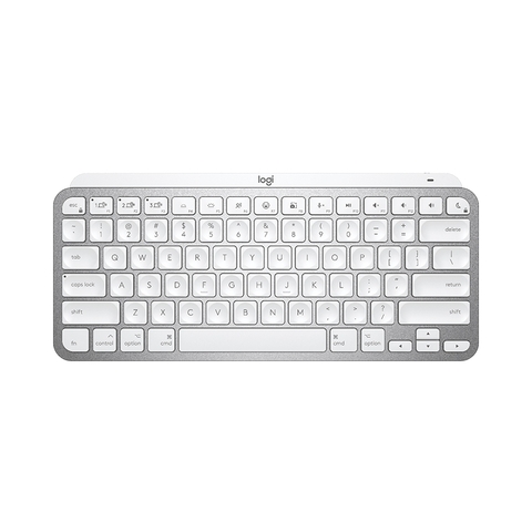 Bàn phím không dây Logitech MX Keys Mini Light Gray 920-010506 | Hàng chính hãng