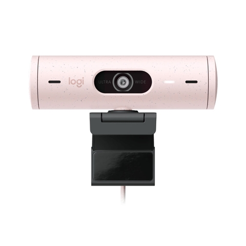 Webcam máy tính Logitech Brio 500 Pink 960-001433 | Hàng chính hãng