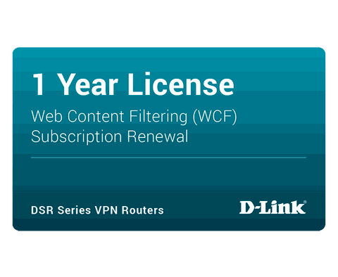 D-Link DSR-500-WCF-12-LIC – License lọc nội dung Web 12 tháng cho DSR-500