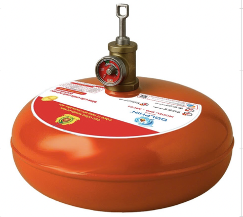 Bình Cầu Chữa Cháy Bột ABC Dolphin 6kg (DPA-ABCC6) | Tự Động, Chính Hãng Thanh Bình