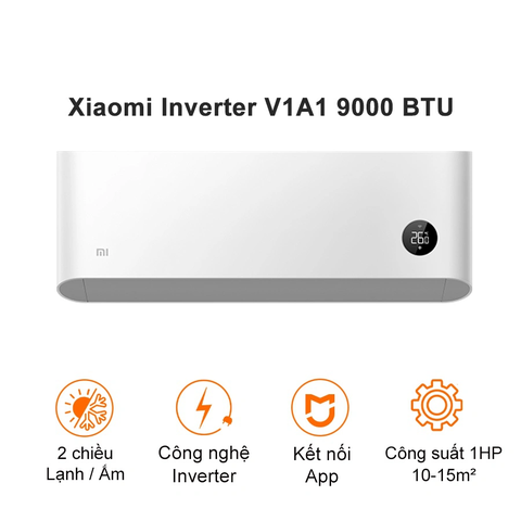 Điều Hòa Treo Tường 2 Chiều Xiaomi Inverter 9000BTU V1A1