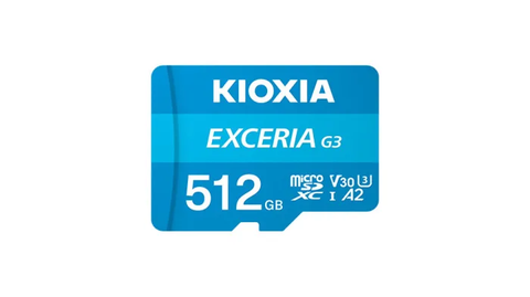 KIOXIA LMEX3L512GG2 – Thẻ Nhớ microSD EXCERIA G3 512GB UHS-I U3 V30