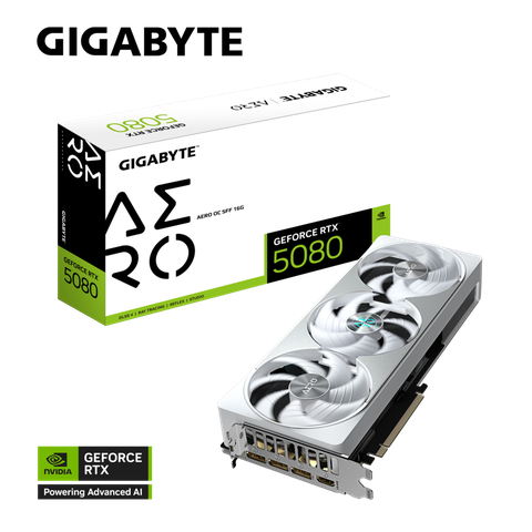 Card đồ họa Gigabyte GeForce RTX™ 5080 AERO OC 16G