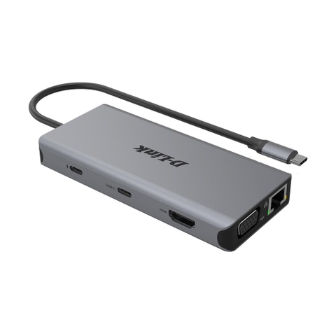 Hub USB-C D-Link DUB-M1150 11 trong 1 – HDMI 4K, PD 100W