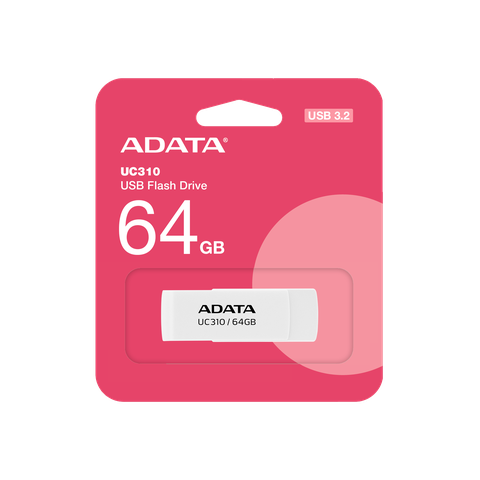 USB ADATA UC310-64G-RWH 64GB USB 3.2 Gen1 – Màu Trắng