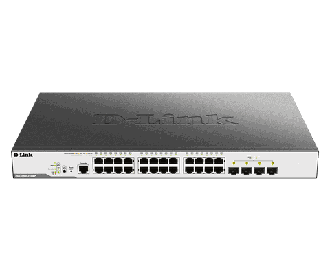 D-Link DGS-3000-28XMP – Switch Managed Layer 2 Gigabit 28 Port PoE+ với 4 cổng 10G SFP+