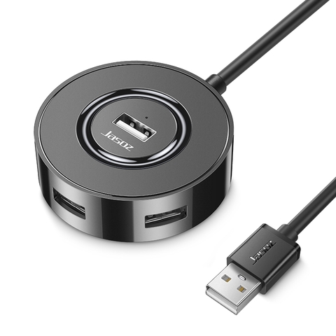 Bộ Chia USB Sang 4 Cổng USB 2.0 Chính Hãng Jasoz  - Màu đen