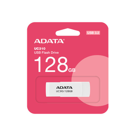USB ADATA UC310-128G-RWH 128GB USB 3.2 Gen1 – Màu Trắng