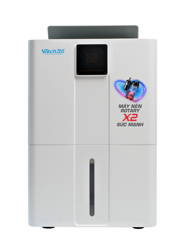 Máy Hút Ẩm VTECH365 Rotary Pro VT-HA350-W: Công Suất Mạnh Mẽ, Khô Thoáng Tức Thì