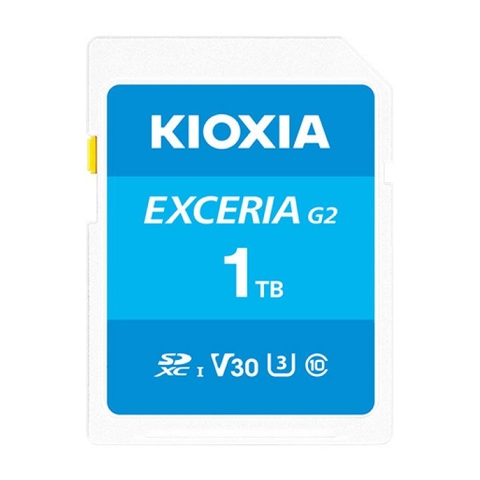 Thẻ nhớ KIOXIA EXCERIA G2 SD 1TB LNEX2L001TG4 – UHS-I U3, V30, tốc độ đọc 100MB/s