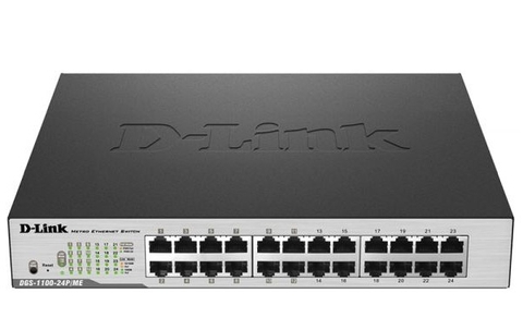 D-LINK DGS-1100-24P/ME – SWITCH GIGABIT POE METRO ETHERNET MANAGED 24 CỔNG