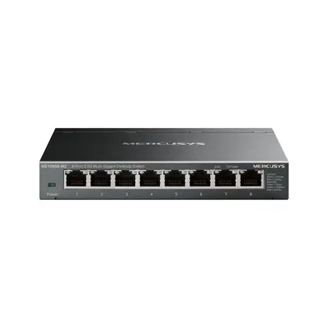 Switch Mercusys MS108GS-M2 (2.5 Gigabit/ 8 Cổng/ Vỏ kim loại)