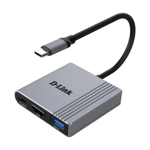 Hub USB-C D-Link DUB-M350 3 trong 1 – HDMI 4K, USB 3.0, PD 100W