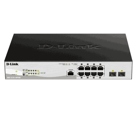 D-Link DGS-1210-10P/ME – Switch Gigabit PoE Metro Ethernet 10 Cổng