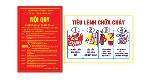 Bộ Tiêu Lệnh Và Nội Quy PCCC Chuẩn Bộ Công An - Giá Rẻ Toàn Quốc